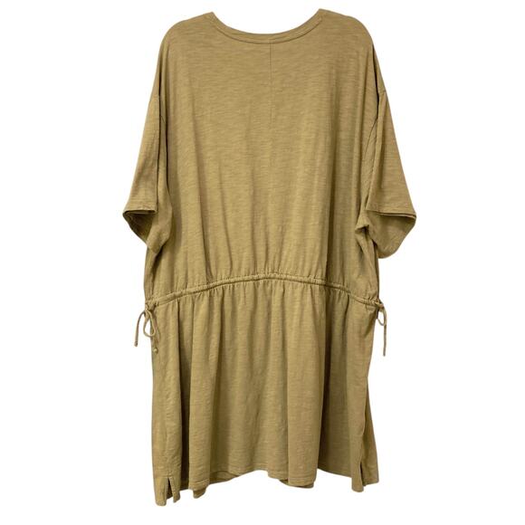 Old Navy Waist-Defined Slub-Knit T-Shirt Dress in Saguaro Green Size 4X EUC - Picture 2 of 10